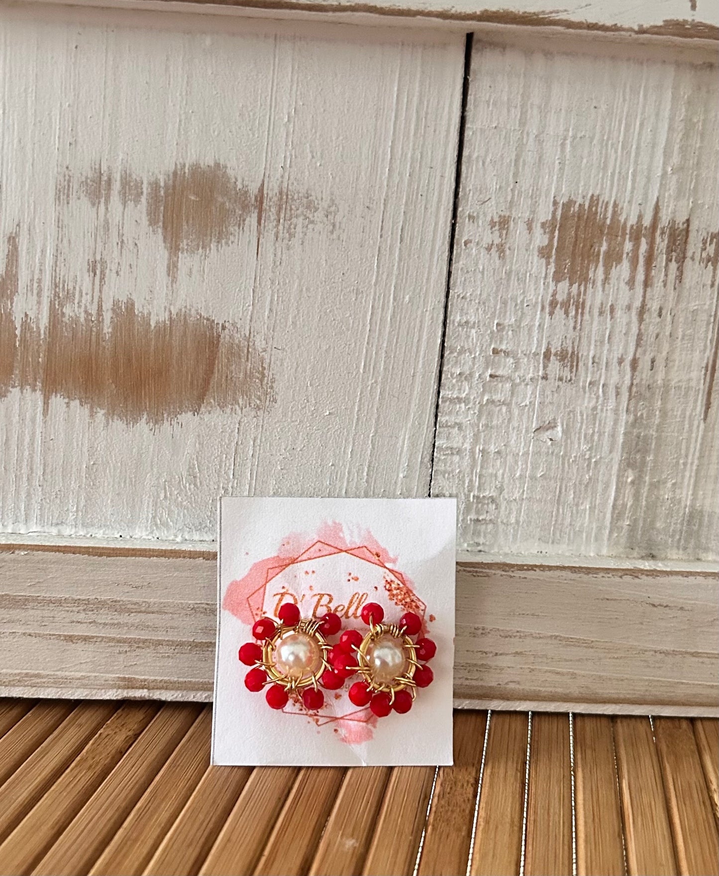 Gold flower stud
