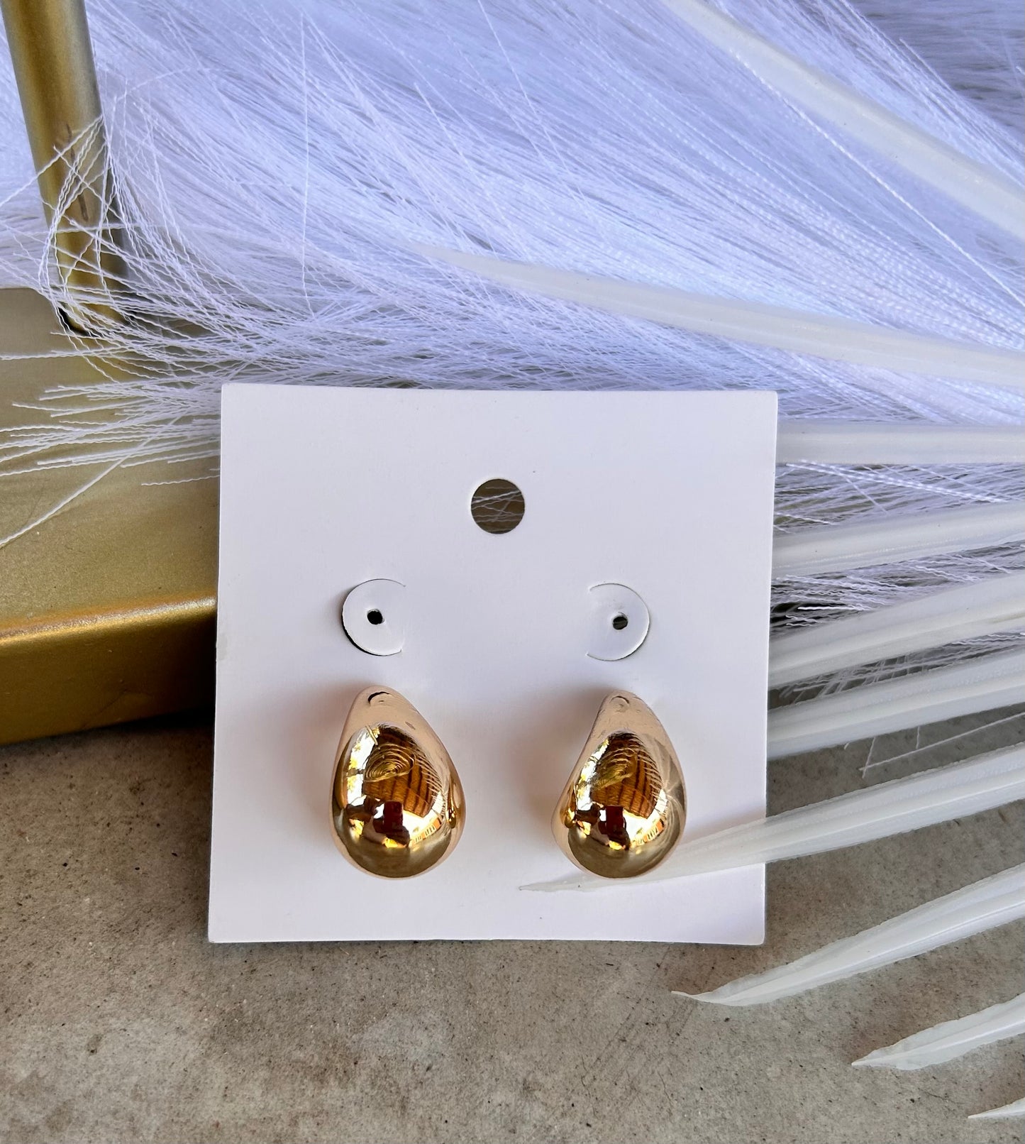 Mini Gold Water drops earrings