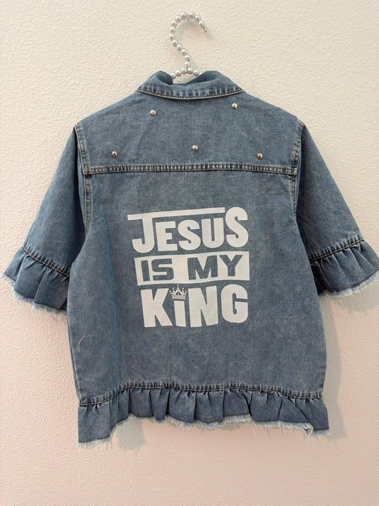 Jesús is King Jean Jacket