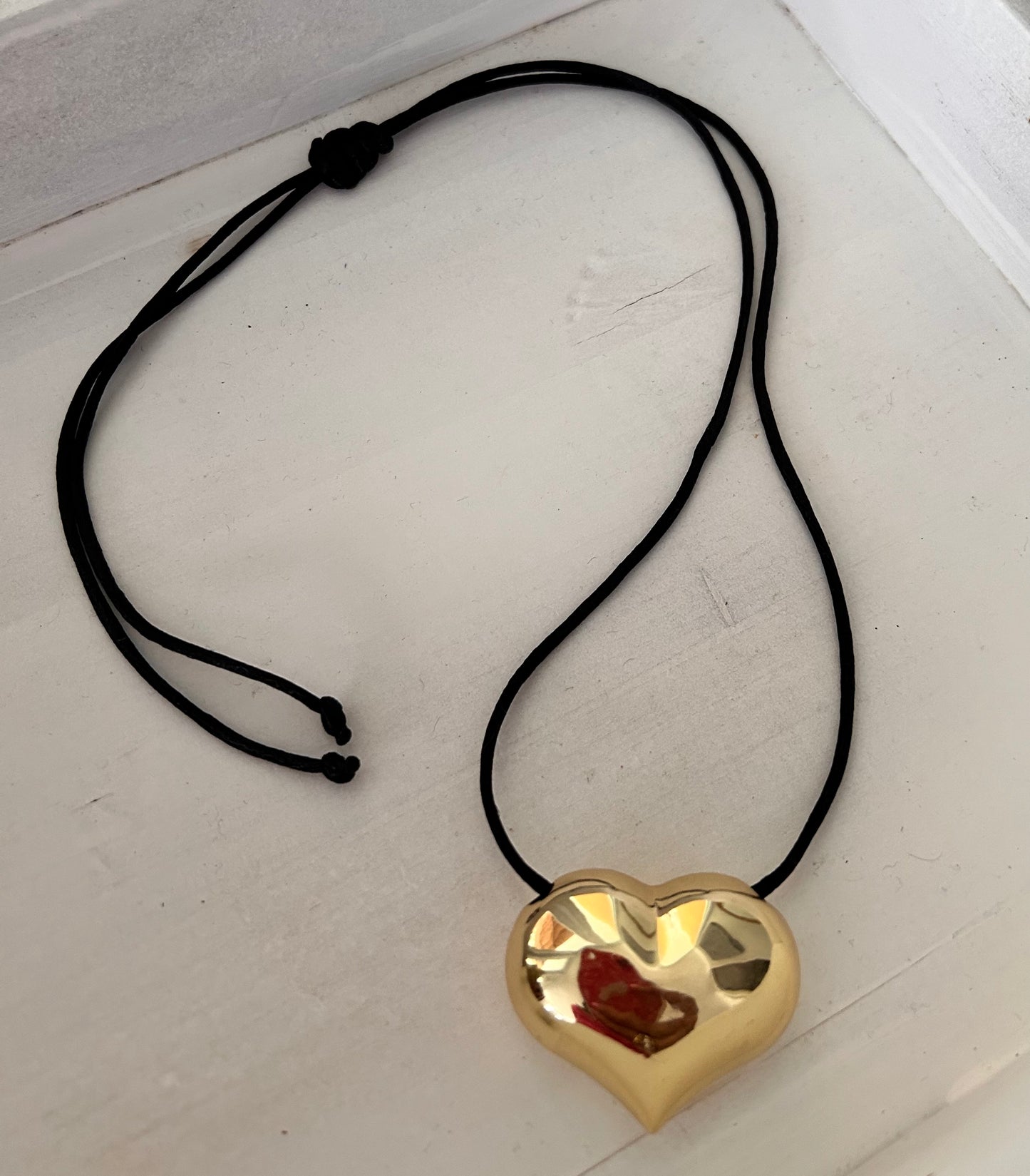 Chunky heart necklace