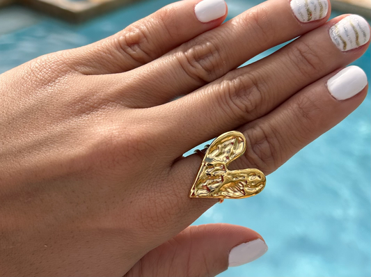 Gold Heart Ring